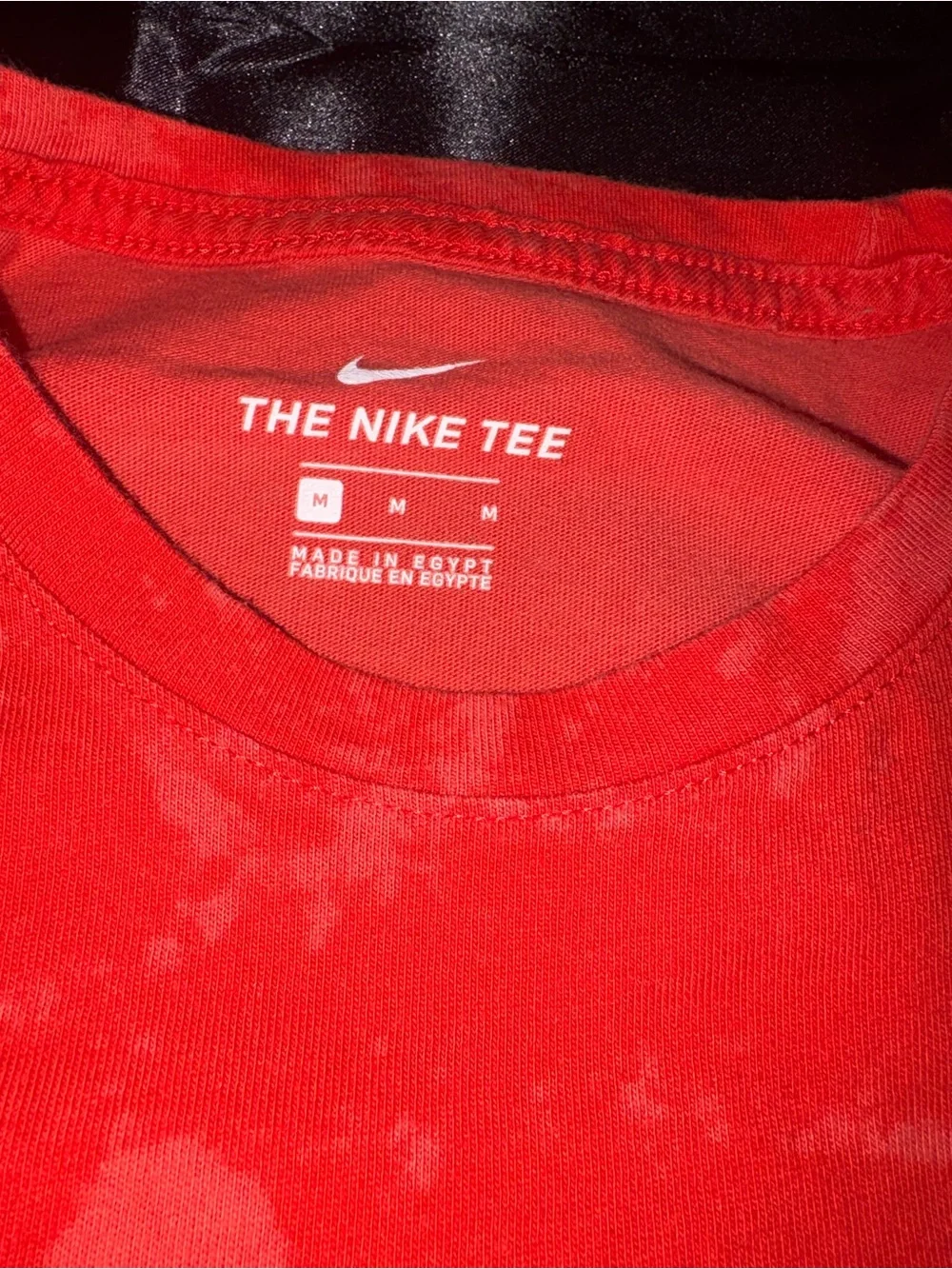 Nike Red Short Sleeve Tee with Light Blue Pocket